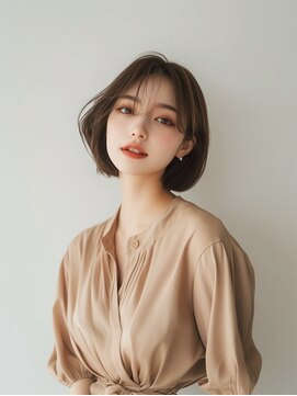 e.m.a プレミアムビューティーサロン 栄駅店(e.m.a PREMIUM BEAUTY SALON) ボブ/イメチェン/外ハネボブ/美髪/ワイドバング/髪型