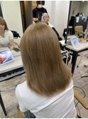 ブロンドベージュ透明感小顔レイヤーケアブリーチ所沢