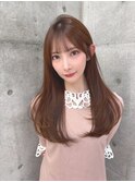 イメチェンヘアスタイル小顔に見せるヘアココアベージュ