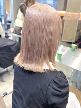 サンクプロジェクト(cinq PROJECT) 原宿韓国顔まわりミルクティーベージュブラウンベージュ