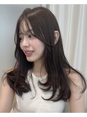 透明感カラー/レイヤーカット/小顔カット/ダブルカラー