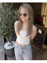 アース 豊橋店(HAIR&MAKE EARTH)&nbsp;ハッシュカット×ミルクティーベージュ