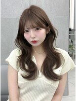 マウル ナゴヤ 名駅(MAEUL NAGOYA)&nbsp;ナチュラルレイヤー　ウェーブ巻き　流し前髪『桔川恒』