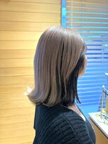 オーガニックエコ 川越(organic+eco) アンブレラカラーで魅せるミルクティーグレージュボブ