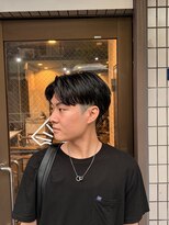 スウェル 押上店(Swell)&nbsp;ナチュラルセンターパートで魅せる好印象メンズヘア