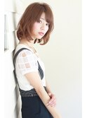 ナチュラル暗髪&大人可愛いワンカールボブ