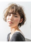 柔らかショート　クラウンズヘア　桑野