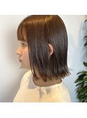 切りっぱなしボブ