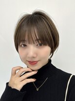 前髪カット　斜めバング　マッシュヘアー　おおばたける