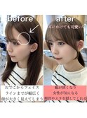 似合わせ顔まわりカット 結んで可愛い 小顔になる顔まわり
