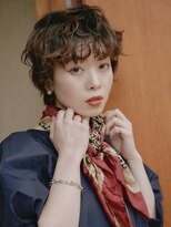 アンツ サザンリゾート 茅ヶ崎店(ANT'S Southern Resort)&nbsp;short×perm　レイヤーカット/ウェットヘア/オリーブベージュ