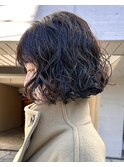 ボブパーマミニボブパーマフレンチボブ外国人風ボブパーマ