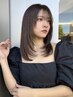 【当日限定◎】カット+アディクシーカラー+ミルボンTR［透明感カラー/韓国］