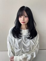 ロンドメリア 天神大名店(Lond Melia) 小顔に見せるヘア/ワンレン/ボブウルフ/ネビージュ/黒髪カタログ