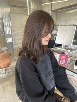 ユイマァル 岡山店(YUIMARL)&nbsp;レイヤーカット×アッシュブラウン