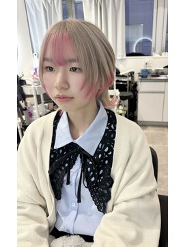 ホープ(hope) ウルフカット×デザインカラー 【梅田/茶屋町/ウルフ】