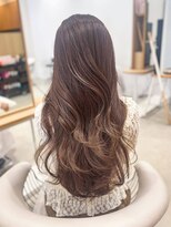 ノエシキカ(noe sikika)&nbsp;ホワイトグレージュ/デジタルパーマ/チェリーブラウン/栄a25