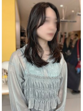 バサ 江古田店(BASSA) 韓国風ニュアンスヘア【会話ひかえめ美容師Runa】