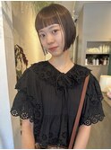 つるんとボブ×ミルクティーベージュ