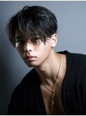 前下がりセンターパート　ニュアンスパーマ　シャドウパーマ
