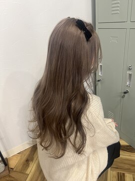 ムード(mood) ミルクティー/ダブルカラー/ブリーチ/ベージュ/グレージュ