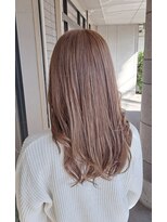 ヘアーサロン カヴィエ(hair salon covie) ロングヘア ベージュカラー 艶カラー