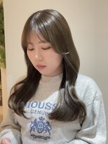 ザックジングウ 表参道(ZACC JINGU) オリーブベージュ/縮毛矯正/ブリーチなしカラー