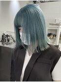 #大人ガーリー#ダークアッシュ#ミディアムレイヤーカット