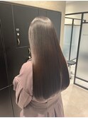 髪質改善ストレートココアベージュ暗めカラーダークアッシュ
