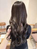 フーコー 下関店(fuhcoh)&nbsp;グレージュ 艶ロング 巻き髪