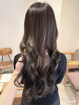 フーコー 下関店(fuhcoh) グレージュ 艶ロング 巻き髪