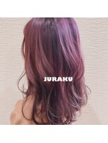 ジュラク(JURAKU)&nbsp;ゆる巻き×ピンク×ヴァイオレットカラー