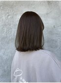 外ハネボブ　オリーブベージュ　髪質改善