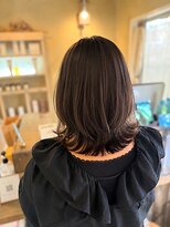 ヘアメイク リヴ(Hair Make Liv)&nbsp;外ハネミディアム/カット/カラー/舞鶴/西舞鶴/ベージュ/透明感
