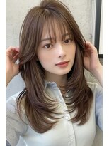 ノイエ 原宿 北参道(NoIE) ハッシュカットシースルーバングフレンチバングレイヤーカット