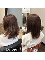 ヘアカラー専門店カラープラス石和店&nbsp;40代50代60代/BeforeAfter/白髪染め/おしゃれ染め