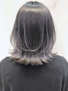 アルバム 銀座(ALBUM GINZA) ハイグラシルバー_外ハネボブネオウルフ_ba279951