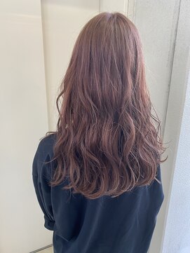 ヘアーデザイン シュシュ(hair design Chou Chou by Yone) ピンクアッシュ×ロング♪