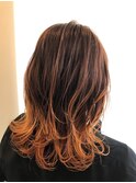 【FORME Hair design代表澤田】アプリコットグラデーション