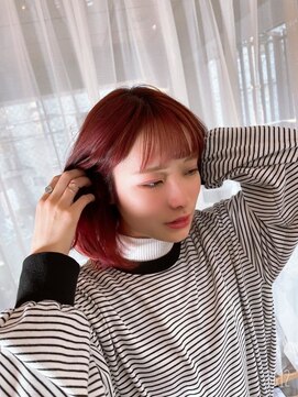 ヘアー アメイズ 東中野(Hair Amaz!) ディープピンクのハイパーケアonバレイヤージュ