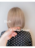 髪質改善で作るホワイトベージュ