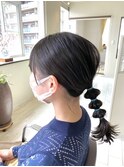 玉ねぎヘアアレンジ