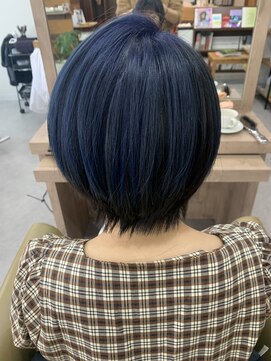 ヘアーサロン ハイプ(HYPE) ブルーシルバーカラー