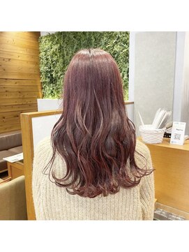 ジールサロン つくば本店 【ブリーチなし】ピンクラベンダーアッシュ