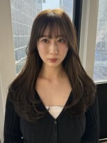 サニー 梅田(Sun.ny)&nbsp;こだわりの顔まわりレイヤーカット/マロンブラウンカラー