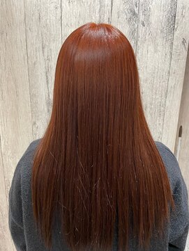 エヌアンドエー せんげん台店(N&A) 髪質改善ケアカラー×縮毛矯正 サラ艶ロングストレート