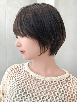 セイドット オモテサンドウ(Say. omotesando) say.重政　くびれショート　レイヤーボブハイライト白髪ぼかし