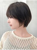 say.重政 くびれショート レイヤーボブハイライト白髪ぼかし