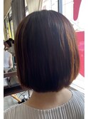 髪質改善酸性ストレート　ショートボブスタイル　藤枝