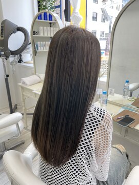 アルターシェリー(aL-ter che'rie) オリーブベージュ/デザインカラー/レイヤーカット　新籾